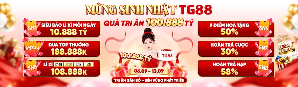 Banner tg88 khuyến mãi